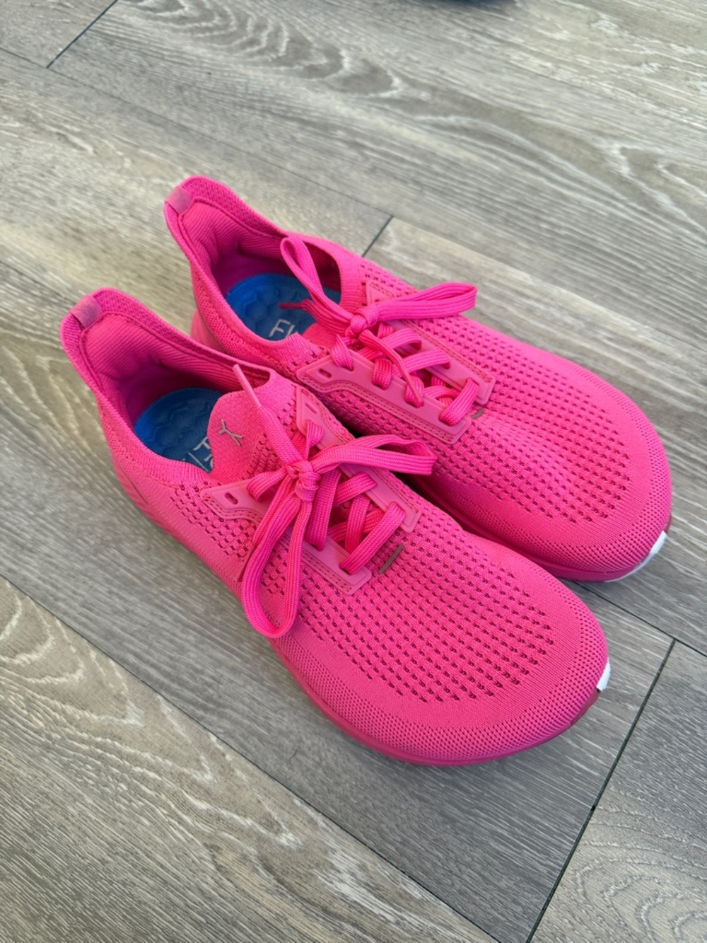 Flux Women's Hot Pink Knit Athletic Sneakers